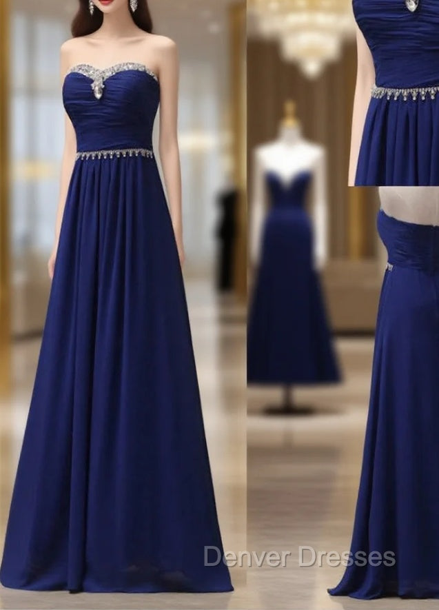 Cheap bridesmaid Dress Royal Blue Prom Dress Long Bridesmaid Dress