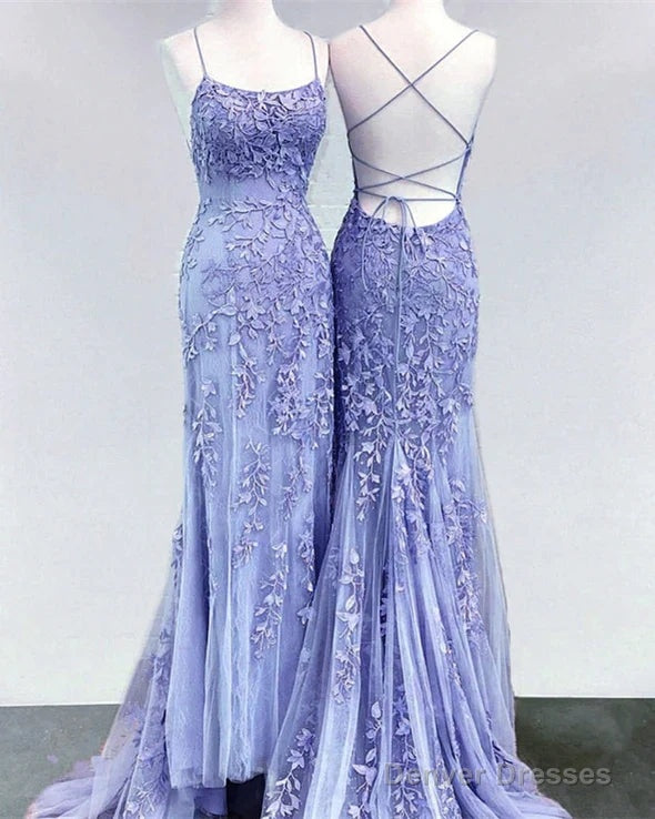 Cheap Lace Applique Mermaid Corset Prom Dresses  Long Formal Dress Lace Up Back Main image