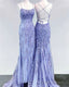 Cheap Lace Applique Mermaid Corset Prom Dresses  Long Formal Dress Lace Up Back