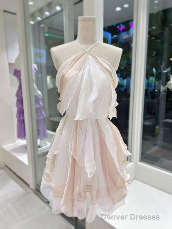 Chic A-Line Chiffon Homecoming Dress 18Th Birthday Outfits Main image