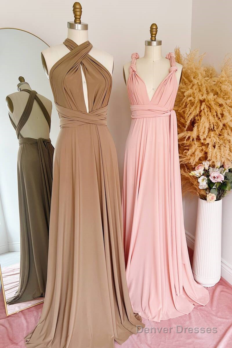 Chic A-Line Long Multiway Bridesmaid Dress Main image