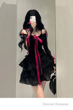 Chic A Line Spaghetti Straps Black Homecoming Dresses Birthday Dress Birthday Outfits