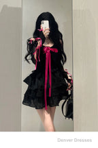 Chic A Line Spaghetti Straps Black Homecoming Dresses Birthday Dress Birthday Outfits