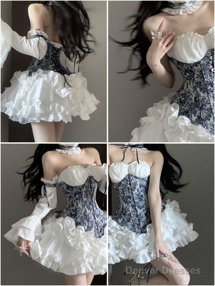 Chic A Line White Long Sleeves Homecoming Dress 16Th Birthday Outfits