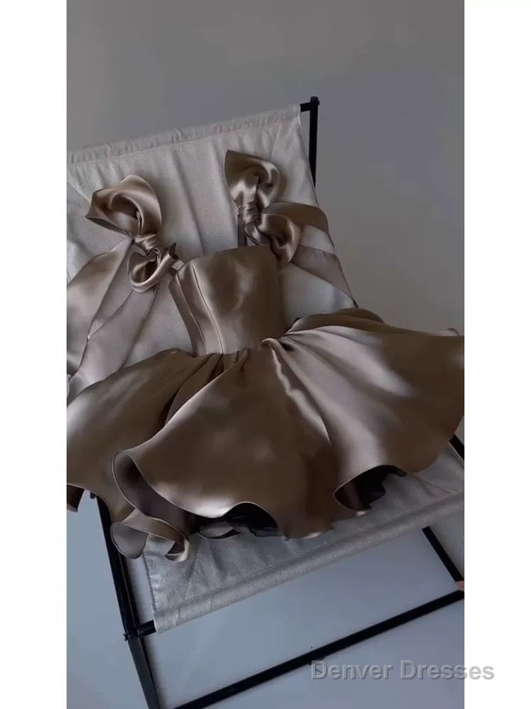 Chic Ball Gown Brown Homecoming Dress 16Th Birthday Outfits