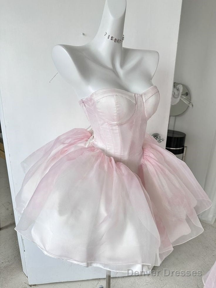 Chic Ball Gown Light Pink Homecoming Dresses 18Th Birthday Outfits