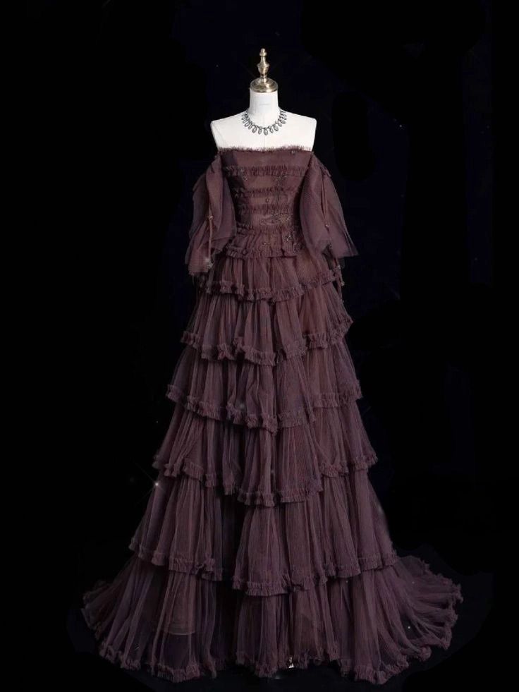 Chic Ball Gown Off The Shoulder Long Sleeves Evening Dress Tulle Long Prom Dress