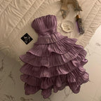Chic Ball Gown Strapless Short Homecoming Dress 18Th Birthday Outfits