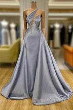 Chic Halter Beadings Long Evening Dress With Detachable Skirt