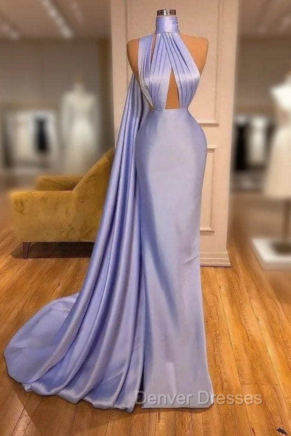 Chic Lilac One-shoulder Mermaid Long Prom Dress On Sale Main image