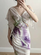 Chic Mermaid Chiffon Long Prom Dress Evening Dress