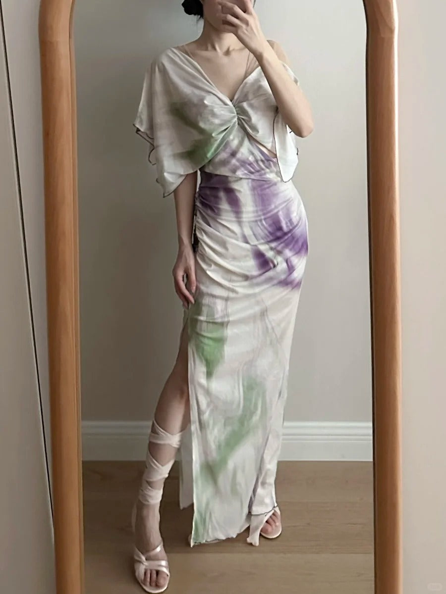 Chic Mermaid Chiffon Long Prom Dress Evening Dress