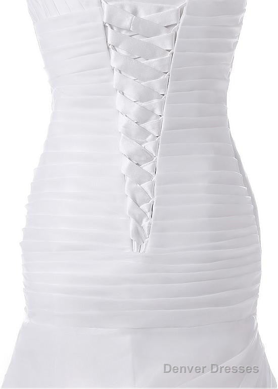 Chic Neckline Mermaid Wedding Dresses