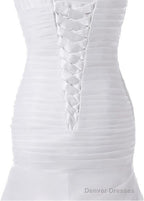 Chic Neckline Mermaid Wedding Dresses