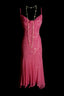 Chic Sheath Short  Prom Dress Chiffon Beaded Hot Pink Birthday Dress Sleeveless Evening Dress