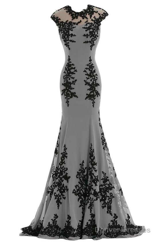 Chiffon And Appliques Mermaid Mother Of The Bride Dress Prom Gowns