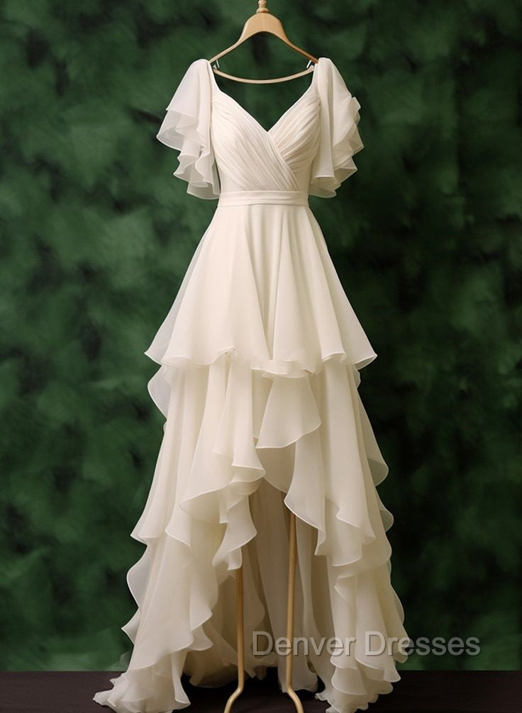 Chiffon High Low Formal Dress Prom Party Evening Dresses Secondary image