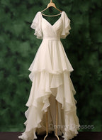 Chiffon High Low Formal Dress Prom Party Evening Dresses