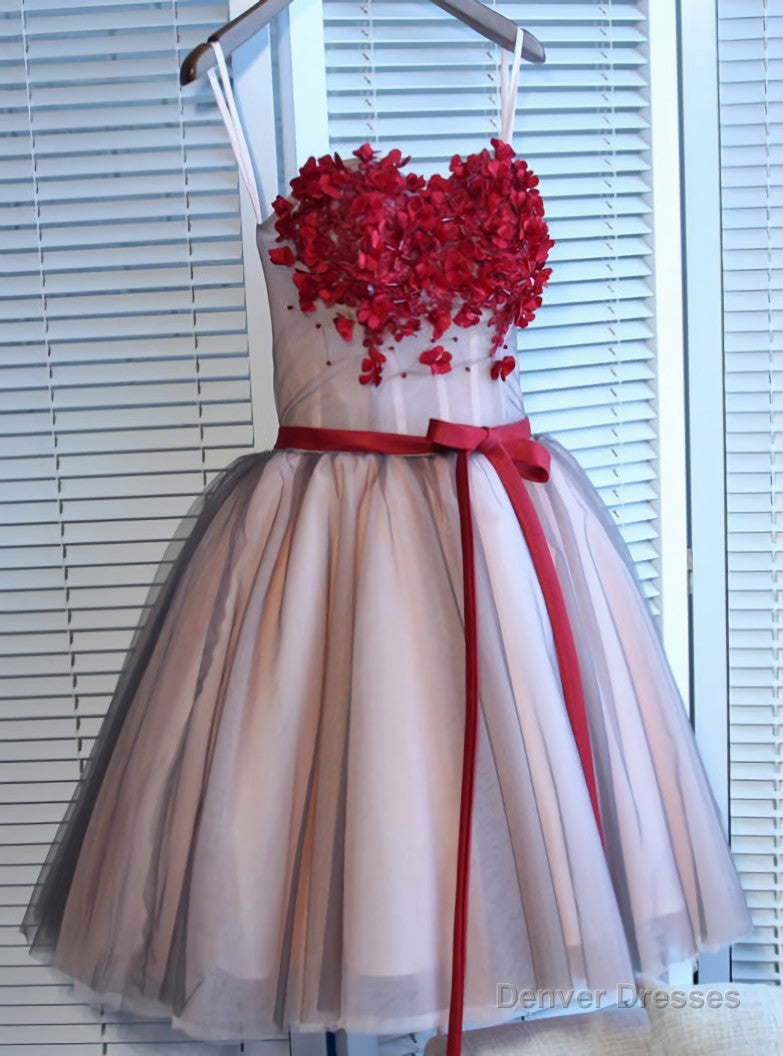 Classic A-line Sweetheart Short Mini Tulle Short Prom Dress short homecoming dresses Main image