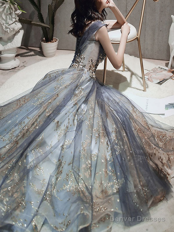 Classic evening dress A Line Sleeveless Floor Length Jewel Neck Lace Appliqued Formal Occasion Dresses Secondary image