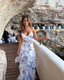 Classic Floral Prom Dress Long Prom Gown 22Th Birthday Outfit