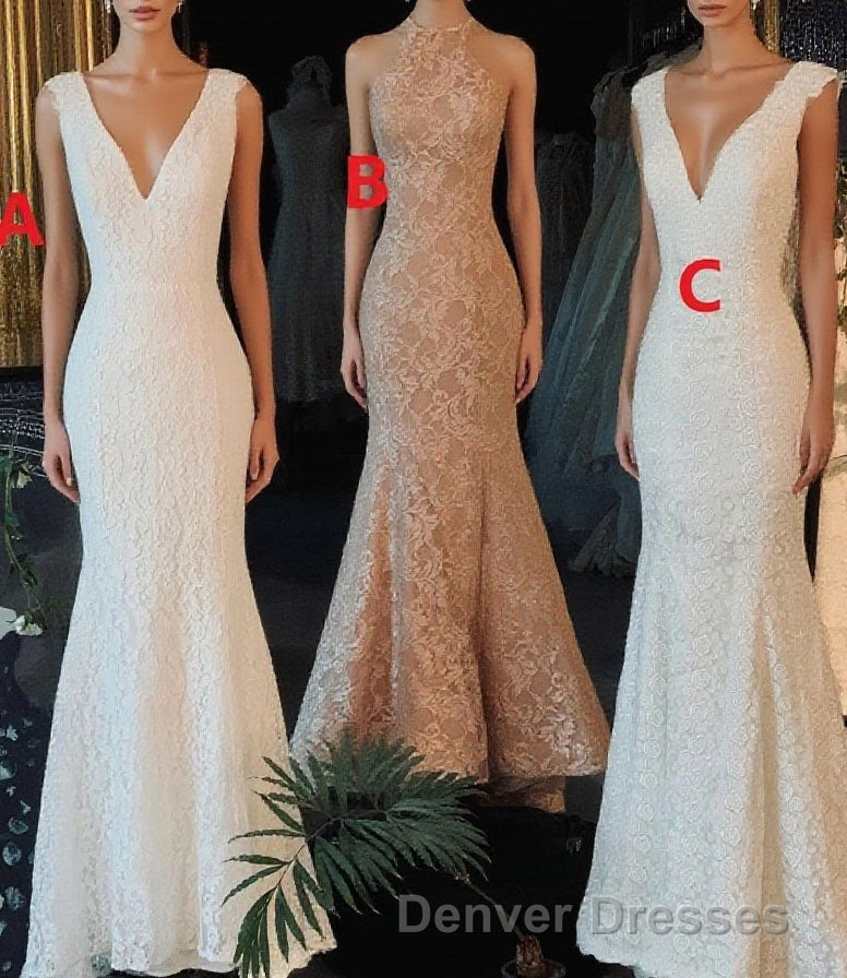 Classic Vintage Lace Floor Length Mermaid Wedding Dress Main image