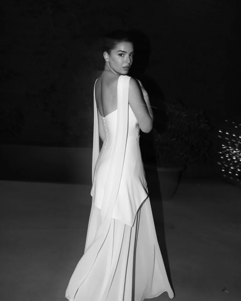 Classy A Line Strapless White Chiffon Long Evening Dress Prom Dress
