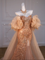 Classy Mermaid Off The Shoulder Slit Sequin Long Party Dress Prom Dress
