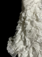 Classy Mermaid Sweetheart Tulle Ivory Long Wedding Dress Bridal Dress