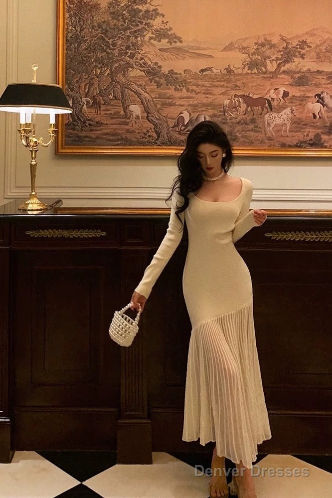 Classy Mermaid U Neckline Prom Dresses Birthday Outfits Evening Gown Secondary image