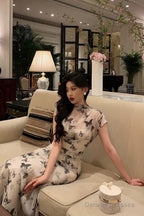 Classy Sheath High Neckline Chiffon Prom Dresses Birthday Outfits Evening Gown