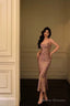 Classy Sheath Spaghetti Straps Lilac Prom Dresses Birthday Outfits Evening Gown
