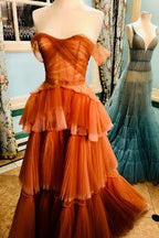 A-Line Princess Sweetheart Long Prom Dress, Evening Dress