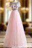 Crystal Beading Pink White Colors Tulle Sexy Backless Beach Prom Dress