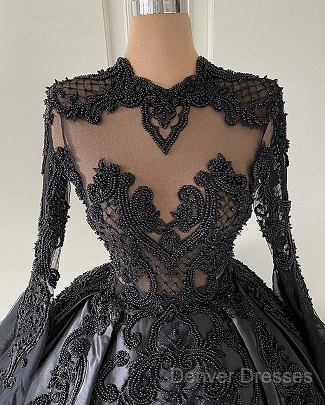 Custom Black African Wedding Gown, Satin Black Wedding Dress, African Evening Prom Dress Secondary image