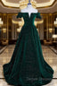 Custom Green Velvet Long Formal Dress for jexlyn canela