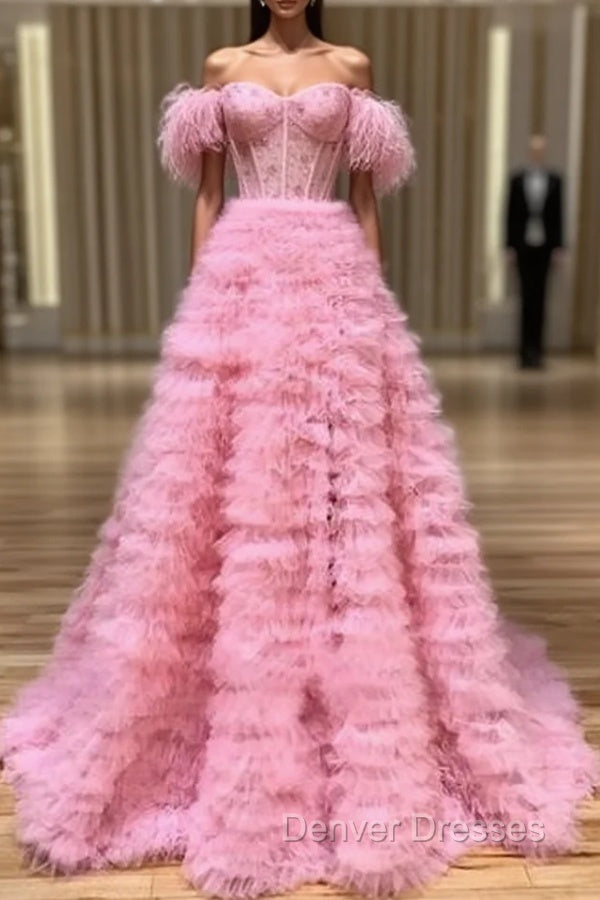 Customize Pink Prom Dress Main image