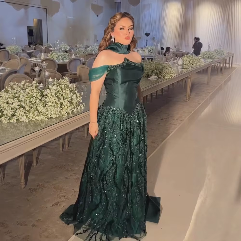 Customized Special Occasion Dress Long Sequins Prom Dress Luxury Dress Sharon Happy Evening Dress