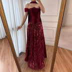 Customized Special Occasion Dress Long Sequins Prom Dress Luxury Dress Sharon Happy Evening Dress