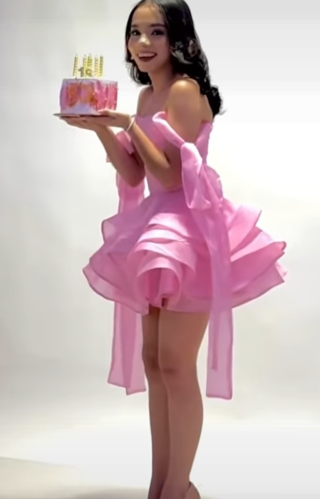 Cute Ball Gown Off The Shoulder Pink Chiffon Mini Short Formal 8Th Grade Homecoming Dress Summer Middle School Hoco Dress Homecoming Outfits Birthday Outfit