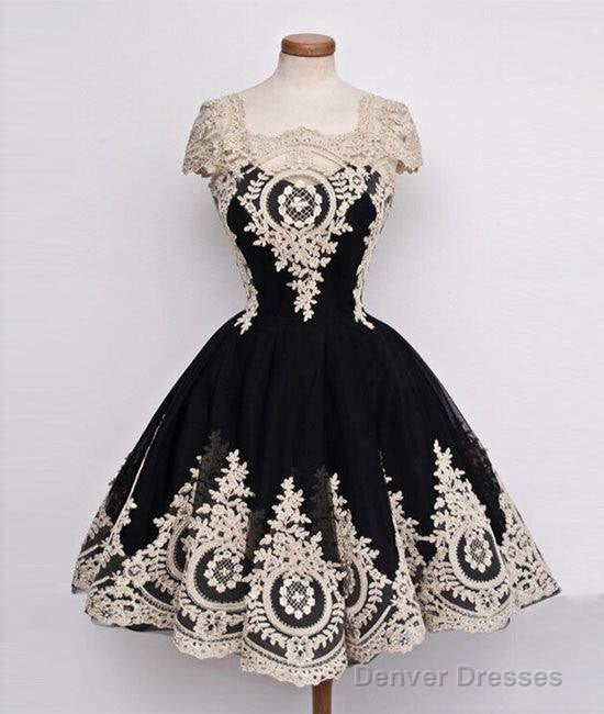 Cute Ball Gown Tulle Lace Applique Short Prom Dress, Bridesmaid Dress Main image