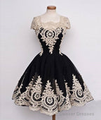 Cute Ball Gown Tulle Lace Applique Short Prom Dress, Bridesmaid Dress