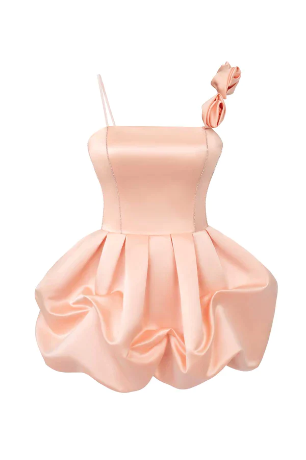 Cute Pink Ruffles Short Prom Dress Homecoming Dress Secondary image