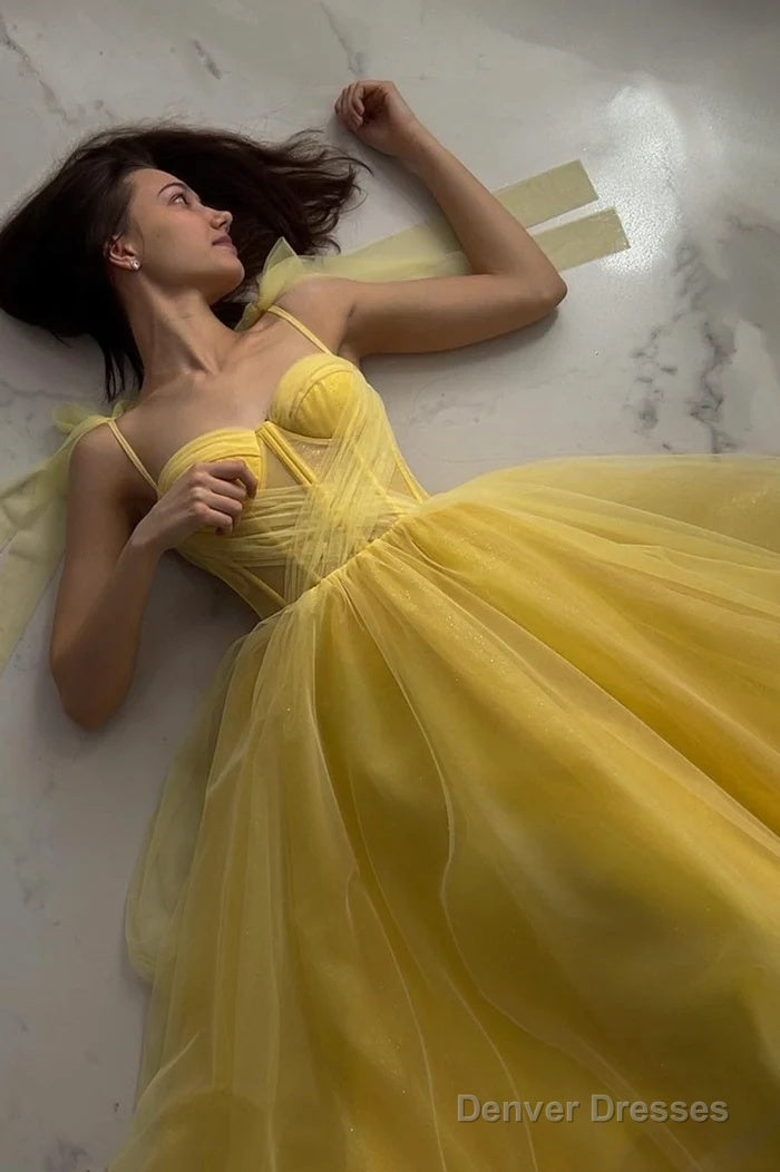 Cute Spaghetti Strap Prom Dress Evening Dresses