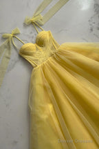 Cute Spaghetti Strap Prom Dress Evening Dresses