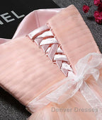 Cute Sweetheart Neck Backless Pink Short Prom Dress, Backless Pink Homecoming Dress, Pink Formal Evening Graduation Dress