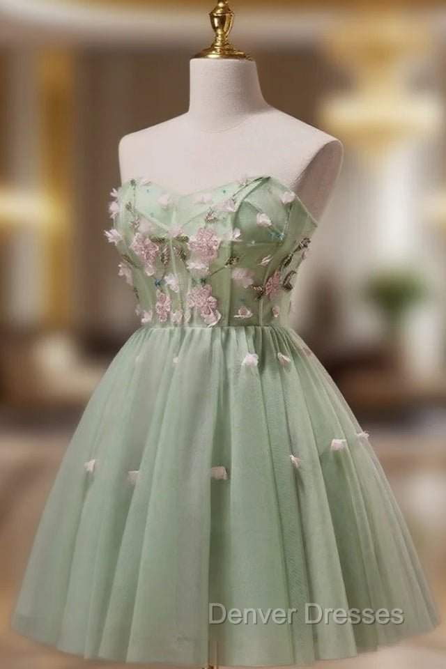 Cute Sweetheart Tulle Short Party Dress, Cute Homecoming Dress Formal Dress Main image