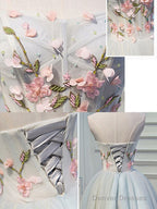 Cute Tulle Short Lace Applique Short Prom Dress Tulle Homecoming Dress