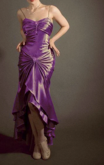 Elegant Spaghetti Strap Mermaid Satin Dark Green Long Prom Dress Gorgeous Evening Dress