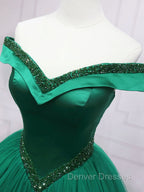 Dark Green Princess Long Formal Dress Green Party Dress Sweet 16 Dress prom Dress shops